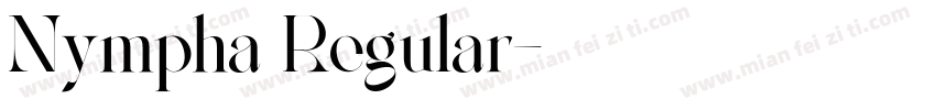 Nympha Regular字体转换